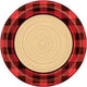 Plaid Lumberjack Plates 9″ (8 count)