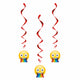 Rainbow Fun Emoji Hanging Swirl Decorations — 26" (pack of 3)