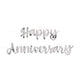 Silver Script Happy Anniversary Banner