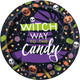 Skeleton Trick or Treat Plates 7″ (8 count)