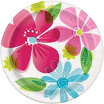 Unique Spring Flower Paper Plates 9″ (8 count)