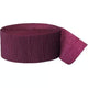 Burgundy Crepe Paper Streamer 81 ft