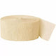 Serpentina de papel crepé crema 81 pies