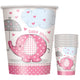 Umbrellaphants Pink Cup 9oz (8 unidades)