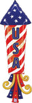 USA Patriotic Rocket 47″ Foil Balloon by Betallic from Instaballoons