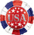 USA Red White Blue 18″ Foil Balloon by Anagram from Instaballoons