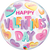 Valentine's Candy Hearts 22″ Bubble Balloon by Qualatex from Instaballoons