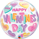 Valentine's Candy Hearts 22″ Bubble Balloon