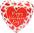 Valentine's Day Blush Lined Hearts 32″ Foil Balloon by Anagram from Instaballoons