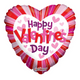 Valentine's Day Hearts and Lines 18″ Balloon