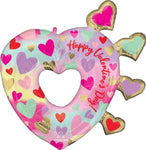 Valentine's Day Open Heart Pastel 31″ Foil Balloon by Anagram from Instaballoons