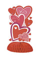 Valentine's Heart Honeycomb Centerpieces (4 count)