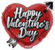 Valentine's Heart with Arrow 18″ Balloon