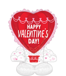 Valentine's Hot Air Balloon AirLoonz 49″ Foil Balloon by Anagram from Instaballoons
