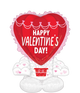 Valentine's Hot Air Balloon AirLoonz 49″ Balloon