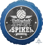 Volleyball Bump Set Spike 18″ Foil Balloon by Anagram from Instaballoons
