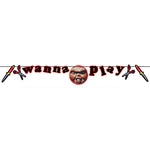 Wanna Play Chucky Banner Decoration by Amscan from Instaballoons