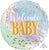 Watercolor Welcome Baby 18″ Foil Balloon by Anagram from Instaballoons