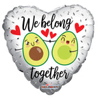 We Belong Together Avocado 18″ Foil Balloon by Convergram from Instaballoons