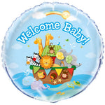 Welcome Baby Noah's Ark 18″ Foil Balloon by Unique from Instaballoons