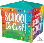 Welcome Back to School Cubez 15″ Foil Balloon by Anagram from Instaballoons
