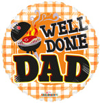 Well Done Dad BBQ 18″ Foil Balloon by Convergram from Instaballoons