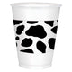 Western Cow Print Plastic Cups (25 count)