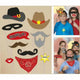 Western Photo Booth Props (10 piece set)