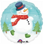 Whimsical Snowman 18″ Foil Balloon by Anagram from Instaballoons