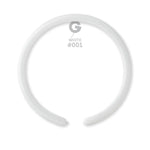White 1″ Latex Balloons by Gemar from Instaballoons