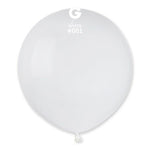 White 19″ Latex Balloons by Gemar from Instaballoons