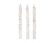 White and Glitter Spiral Birthday Candles (24 count)