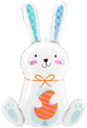 White Funny Bunny 33″ Balloon