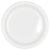 White Plastic Plates 25″ by Amscan from Instaballoons
