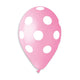 Pink/White Polka Dot 12″ Latex Balloons (50 count)