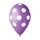 Lavender/White Polka Dot 12″ Latex Balloons (50 count)