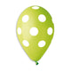Light Green/White Polka Dot 12″ Latex Balloons (50 count)