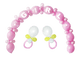 Girl Baby Shower Kit – Pink Balloon Arch & Rattles