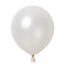 Globos de látex blanco metálico de 12″ (100 unidades)