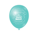 Turquesa Feliz Cumpleaños 12″ Globos Latex (8)