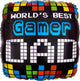 World's Best Gamer Dad 18″ Balloon