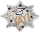 Yay Congrats Grad Burst 18″ Balloon