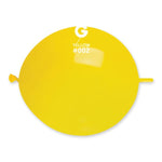 Yellow G-Link 13″ Latex Balloons by Gemar from Instaballoons