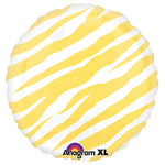 Yellow Zebra 18″ Foil Balloon by Anagram from Instaballoons