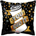 You Did It Diploma Holographic 18″ Foil Balloon by Convergram from Instaballoons