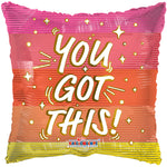 You Got This! 18″ Foil Balloon by Convergram from Instaballoons