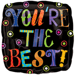 You're The Best Dots 18″ Foil Balloon by Anagram from Instaballoons