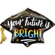 Your Future is Bright Graduation 41″ Balloon