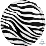 Zebra Animal Print 18″ Foil Balloon by Anagram from Instaballoons