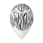 Zebra Animal Stripes Printed 12″ Latex Balloons by Gemar from Instaballoons